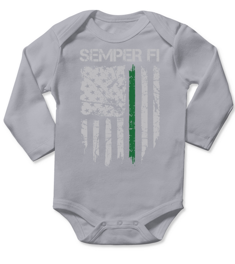 marine Long Sleeve Baby One-Piece