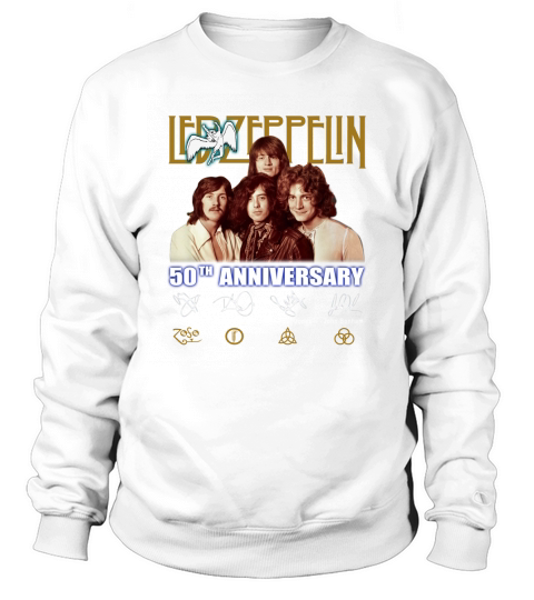 Led Zeppelin members 50th Anniversary signatures shirt Sweatshirt Unisex