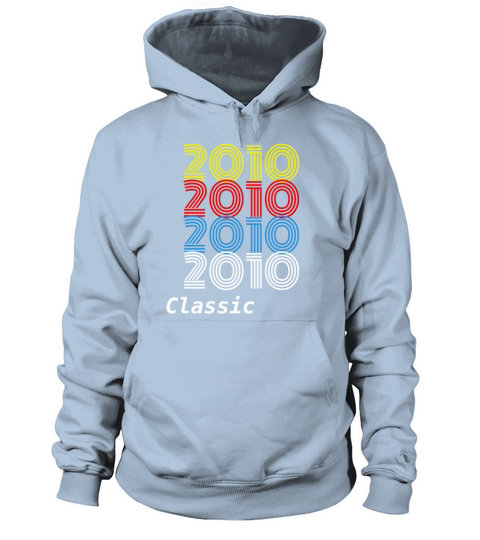 Birthday Gift Vintage 2010 T-Shirt Men Women Women's Hoodie