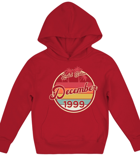 Vintage 80s December 1999 20th Birthday Gift Idea Kids Hoodie