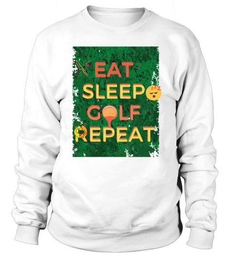 Eat Sleep Golf Repeat Women's Sweatshirt