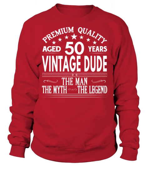 VINTAGE DUDE AGED 50 YEARS Women's Sweatshirt