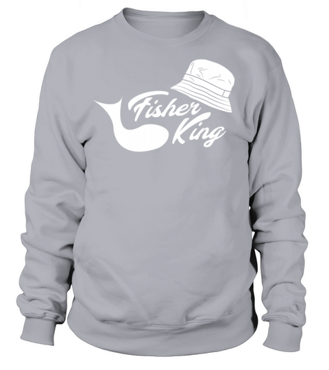 Fish Angler Cap Angler King Fishing Saying Women's Sweatshirt