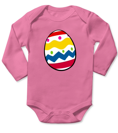 Easter Egg Long Sleeve Baby One-Piece