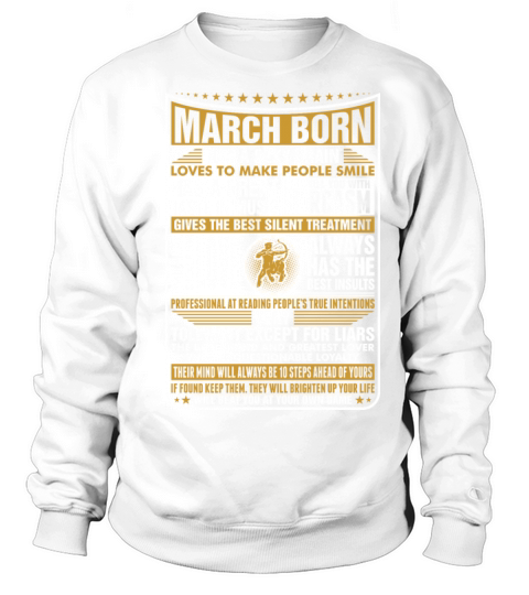 March Sagittarius Born Sweatshirt Unisex