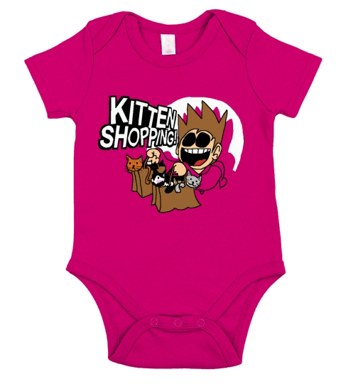 Eddsworld Kitten Shopping - Unisex Long Sleeve Short Sleeve Baby One-Piece