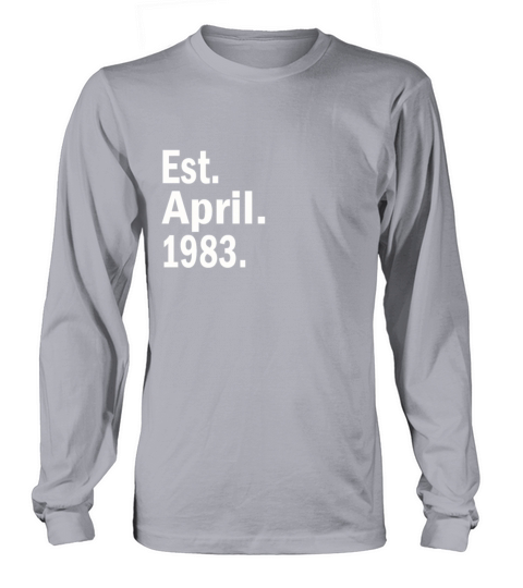 Est April 1983 Men's Long Sleeve