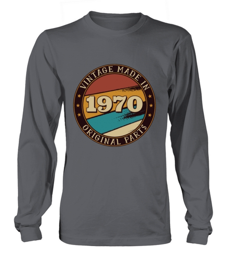 Retro Classic Born in 1970 50th Birthday Vintage Women's Long Sleeve