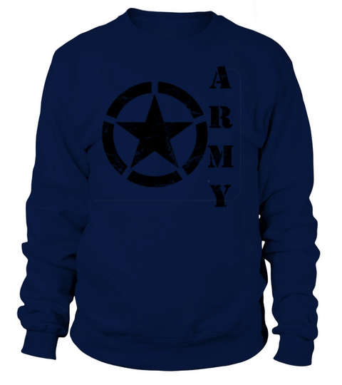 Wash worn Army star Men's Sweatshirt