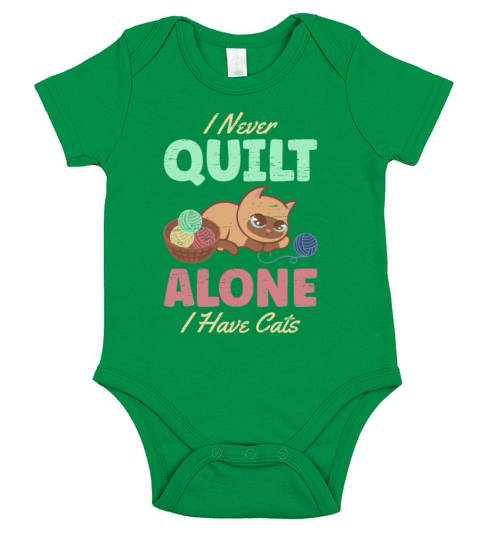 Sewer I Never Quilt Alone I Have Cats Short Sleeve Baby One-Piece