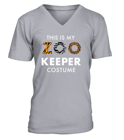 Zoo Keeper Simple Halloween Costume Men's V-Neck T-shirt