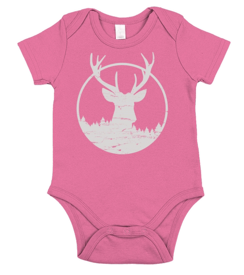 Deer Short Sleeve Baby One-Piece