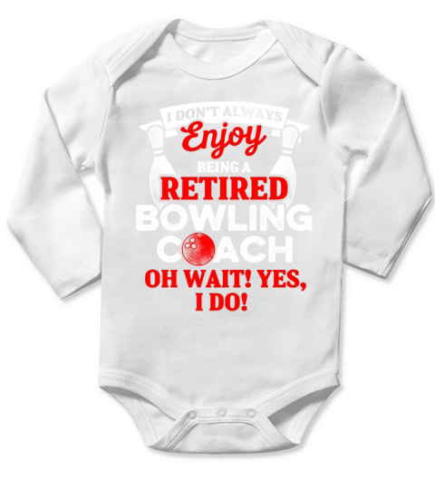 Bowling Coach Retired Player Team Instructor DA1 Long Sleeve Baby One-Piece