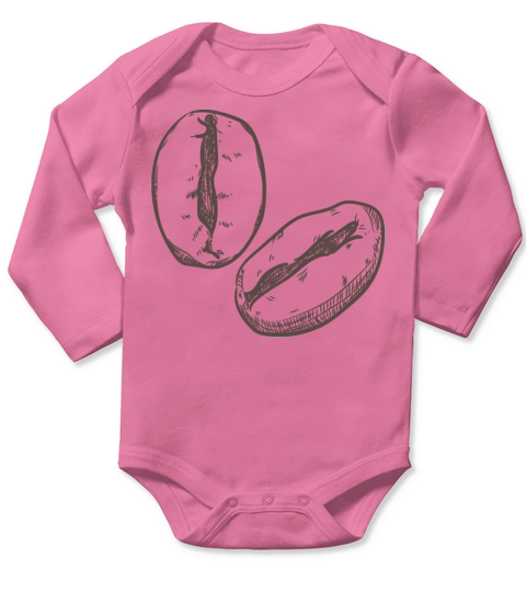 Coffee Bean Long Sleeve Baby One-Piece