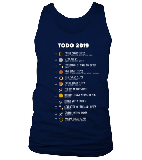 Amateur Astronomers TODO-list 2019 Tank Top Unisex