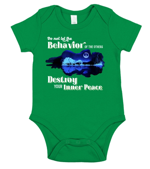 Guitar Do Not Let The Behavior Of The Others Destroy Your Inner Peace Short Sleeve Baby One-Piece