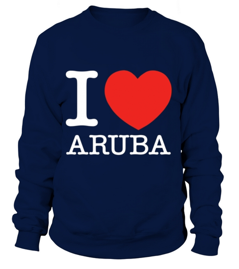I Love Heart Aruba Funny T Shirt Women's Sweatshirt