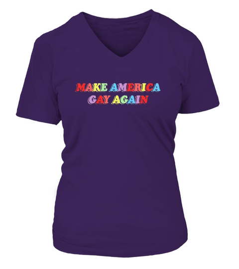 LGBT make America gay again Women's V-Neck T-shirt