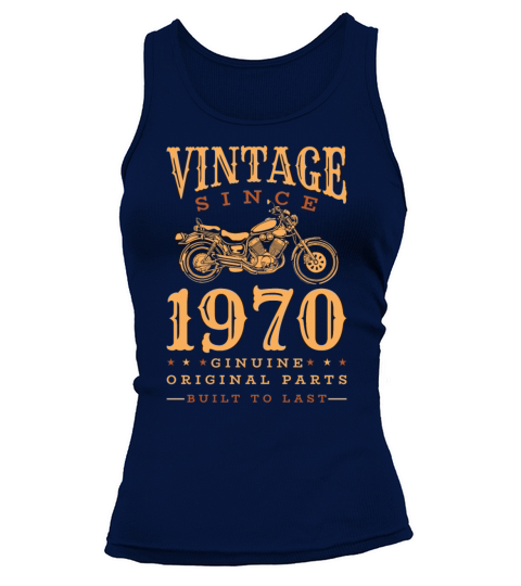 1970 Vintage born Motorcycle Birthday gift idea Women's Tank Top