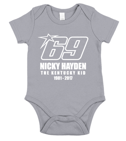 Tribute To Nicky Hayden T-Shirt Short Sleeve Baby One-Piece