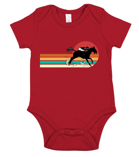 Horse Racing Drinking Derby Barrel Racing Short Sleeve Baby One-Piece