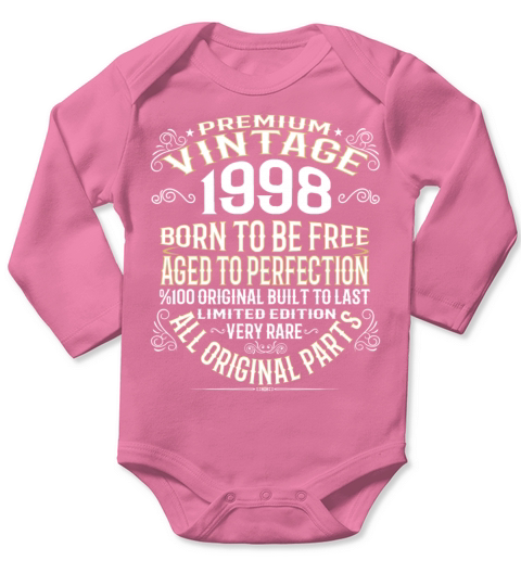 PREMIUM VINTAGE 1998 Long Sleeve Baby One-Piece