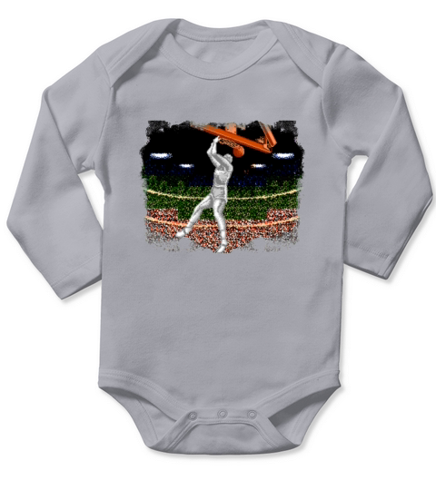 Double Dribble Nes Game Long Sleeve Baby One-Piece