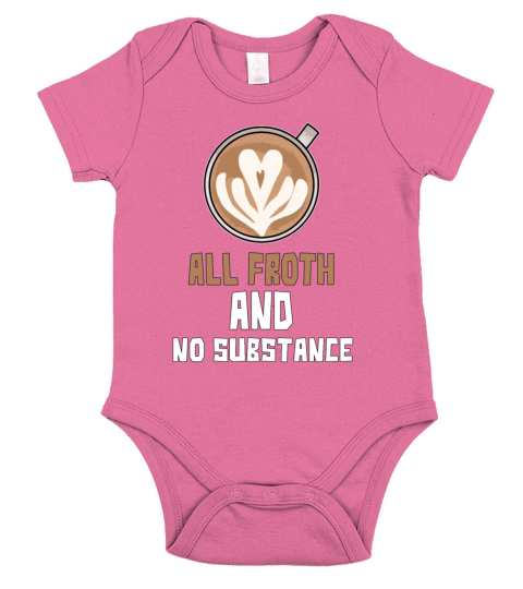 All Froth And No Substance Short Sleeve Baby One-Piece