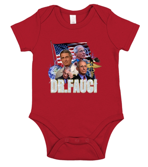Dr. Fauci American flag shirt Short Sleeve Baby One-Piece