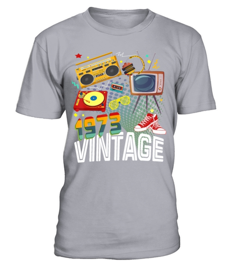 47th Birthday 47 Years Old Vintage 1973 Retro 80s Men's T-Shirt