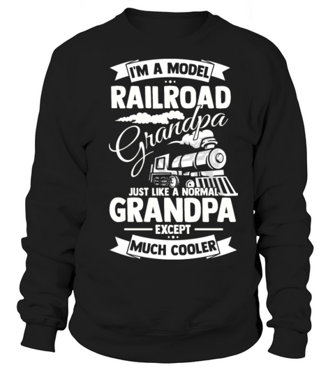 Railroad Train Cool Grandpa Women's Sweatshirt