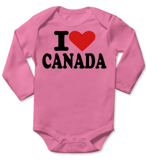 Canada Long Sleeve Baby One-Piece