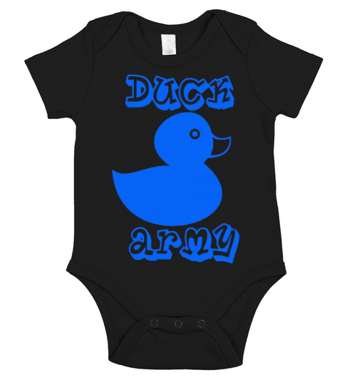 Duck Army - Blue Short Sleeve Baby One-Piece