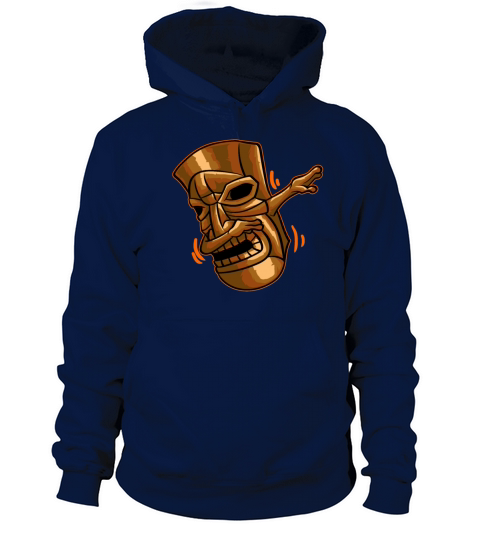 Dabbing Tiki T-Shirt Funny Hawaiian Luau Vacation Men's Hoodie