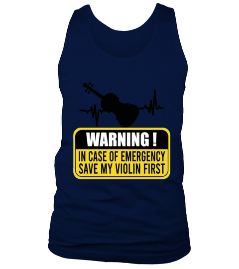 In Case Of Emergency Save My Violin First Men's Tank Top