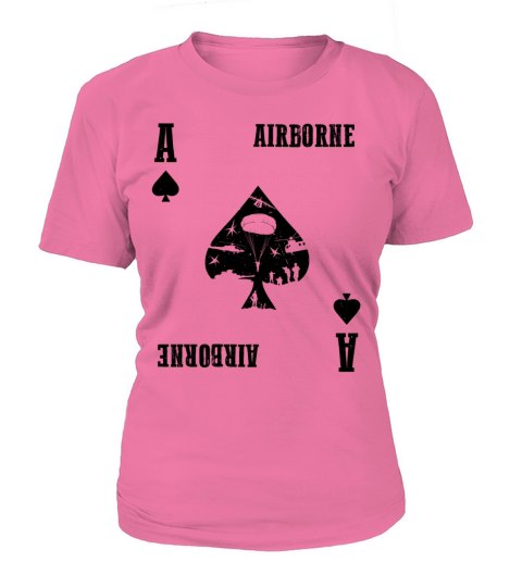 Airborne Army Paratrooper Ace Card T-Shirt Woman