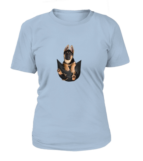 German Shepherd In Pocket T-Shirt Woman