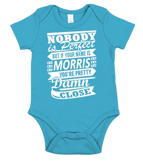 MORRIS Nobodys Perfect Name Shirts Short Sleeve Baby One-Piece