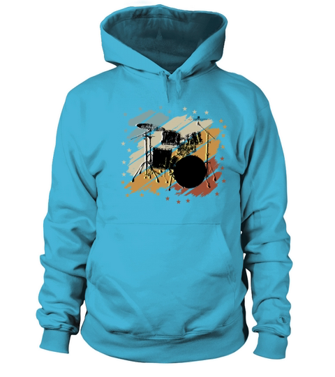 Drummer Tshirt For Drummers Musicians Rock Bass Men's Hoodie