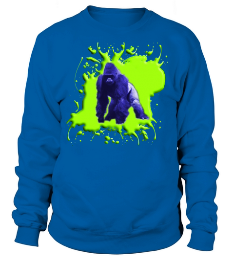 Blue Green Gorilla Women's Sweatshirt