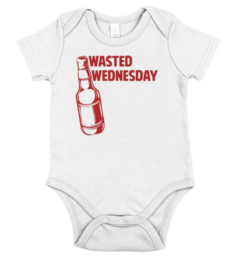 Wasted Wednesday Short Sleeve Baby One-Piece