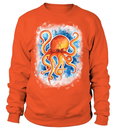 Watercolor octopus Men's Sweatshirt