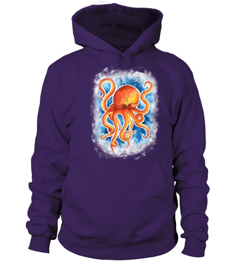 Watercolor octopus Women's Hoodie