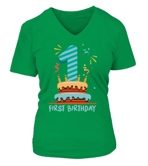 Birthday Baby - 1st Birthday Women's V-Neck T-shirt