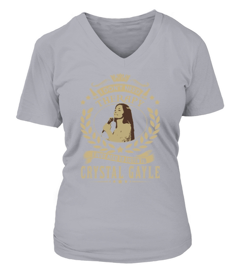 i Dont Need Therapy I just need Listen To Crystal Gayle TShirt V-neck T-Shirt Woman