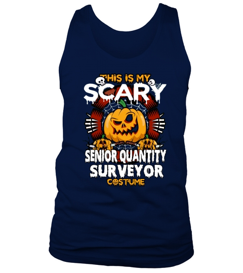 SENIOR QUANTITY SURVEYOR Scary Halloween Tank Top Unisex