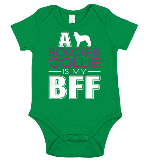 Border Collie Is My BFF LIMTED EDITION Short Sleeve Baby One-Piece