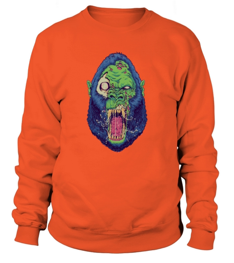 Monkey Gorilla Monster Scared Men's Sweatshirt