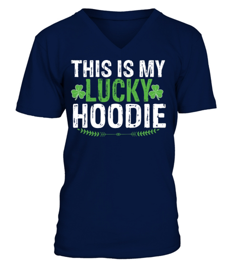 This Is My Lucky Hoodie St Patricks Day Irish Gif Men's V-Neck T-shirt