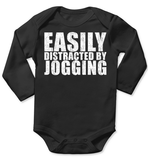 Jogger Gift Jogging Saying Long Sleeve Baby One-Piece